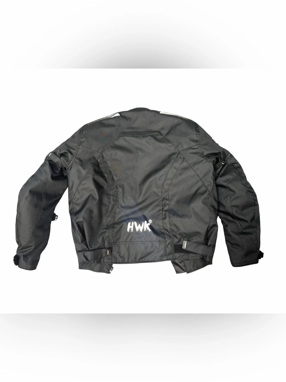 Men's Black Mesh Motorcycle Jacket with Reflective Accents